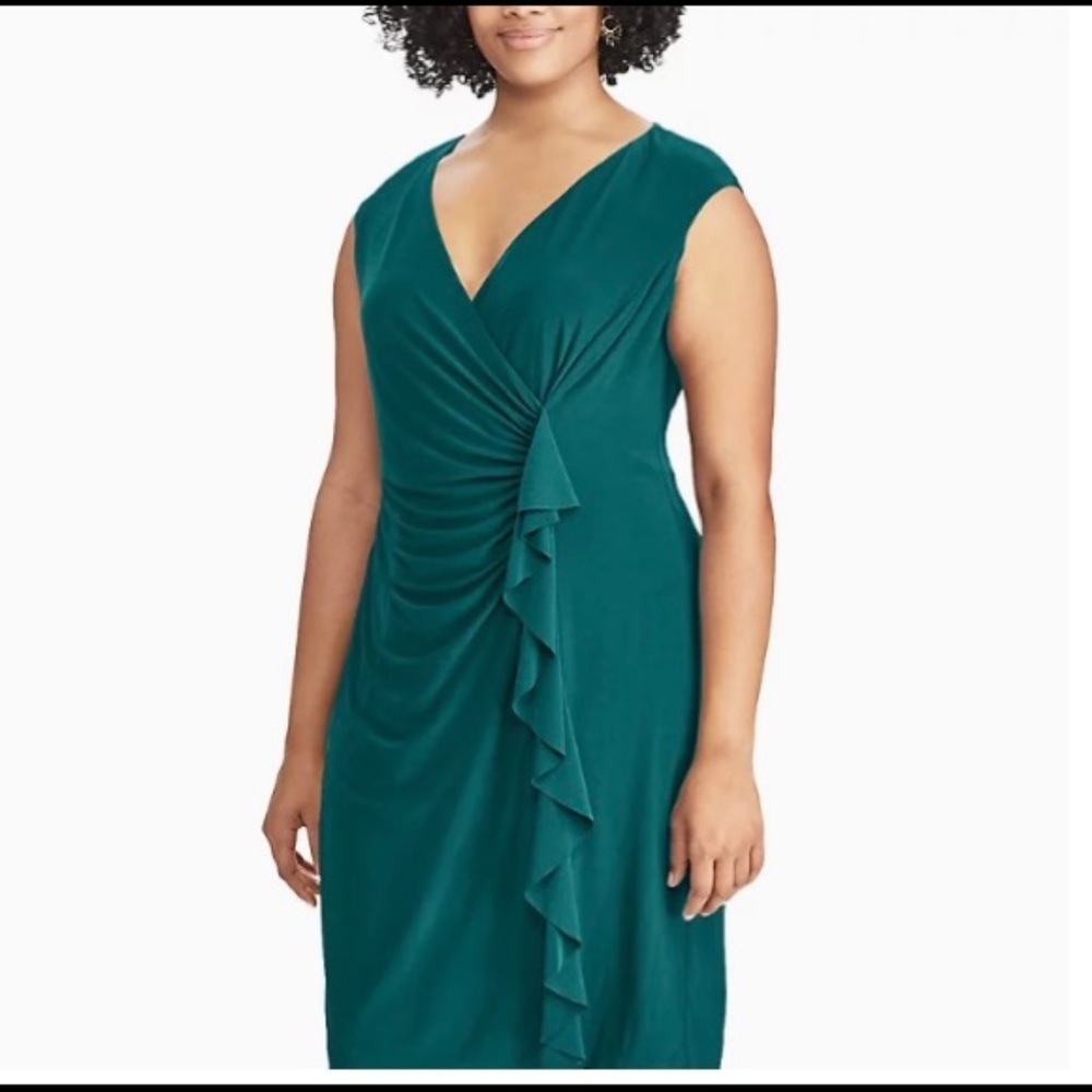 Ralph Lauren emerald green dress